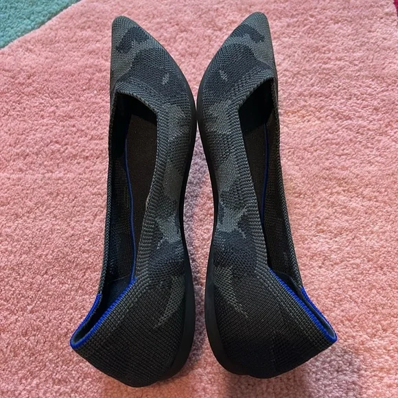 Rothy’s retired The Point Flats Black/Grey Camo - Picture 9 of 17